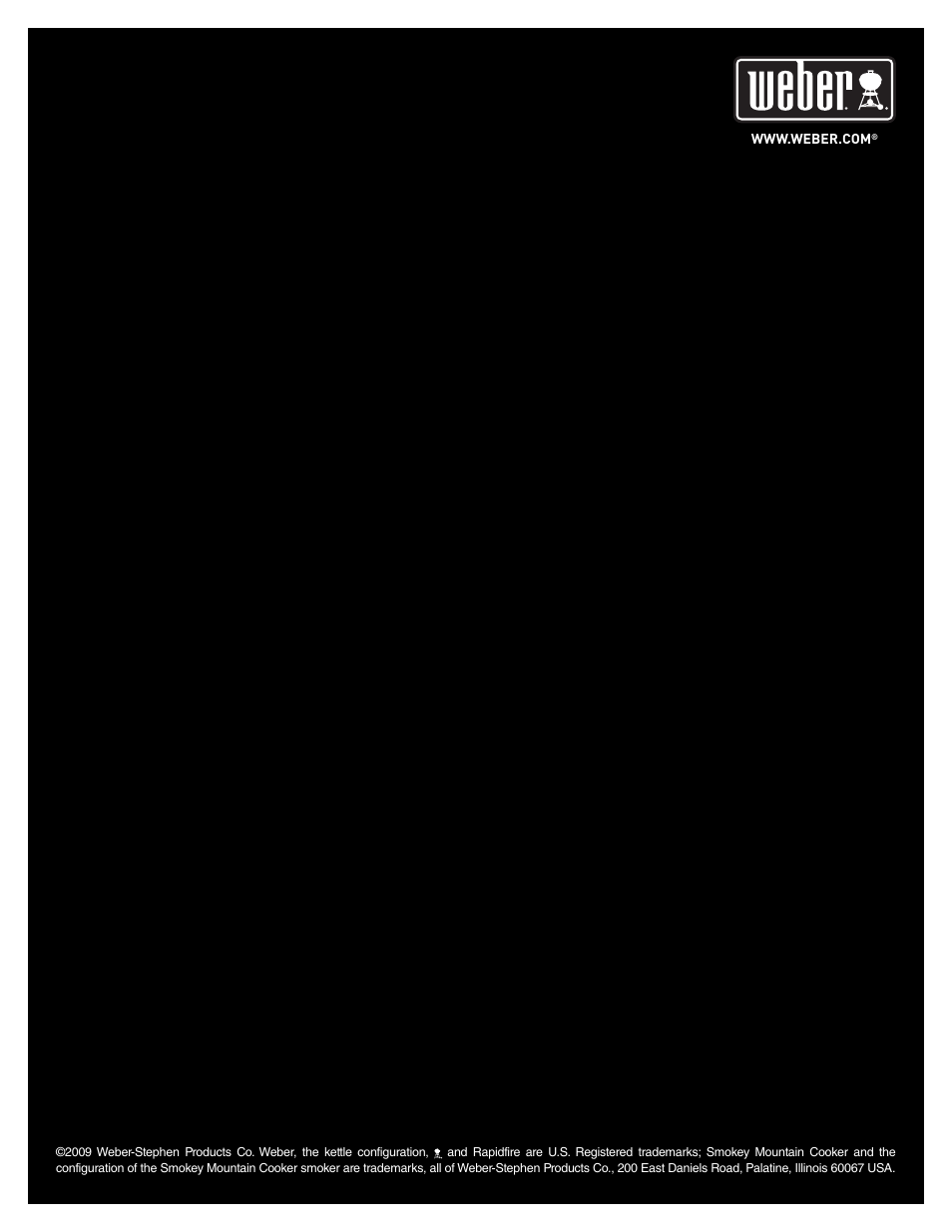 weber SMOKEY MOUNTAIN COOKER 100108 User Manual | Page 20 / 20