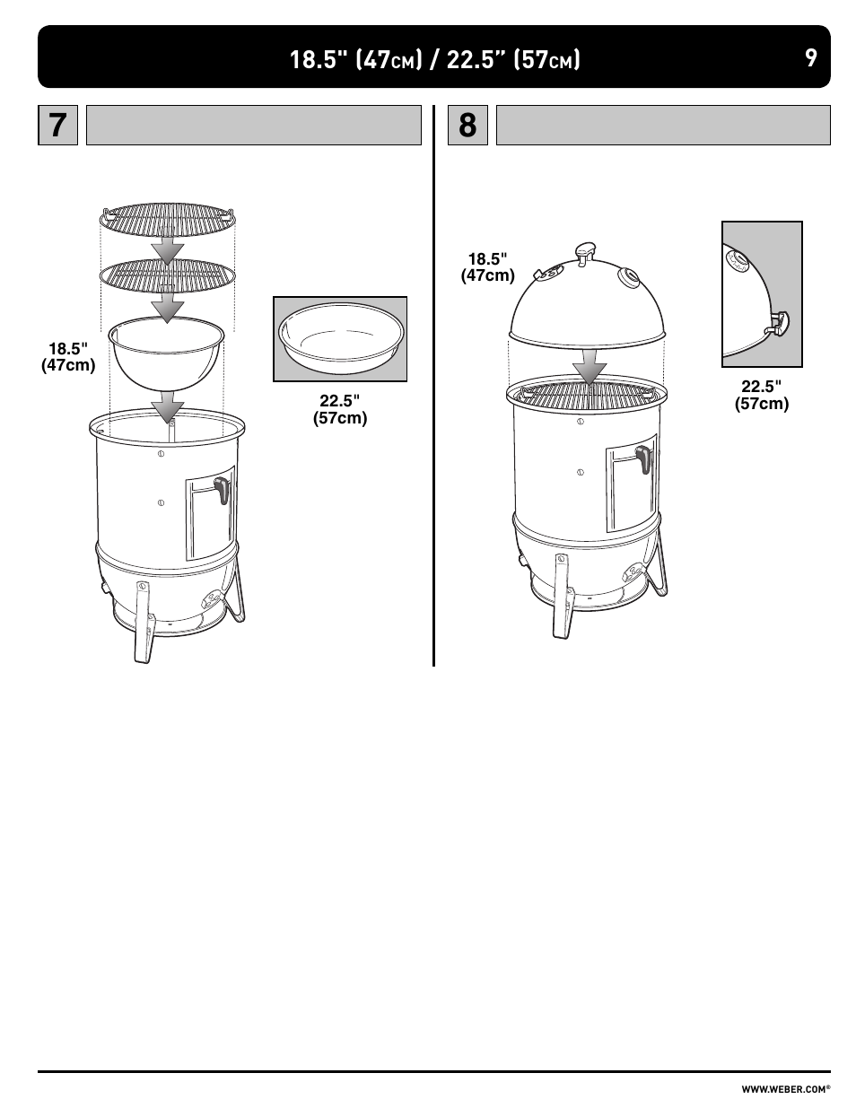 weber SMOKEY MOUNTAIN COOKER 100108 User Manual | Page 9 / 20