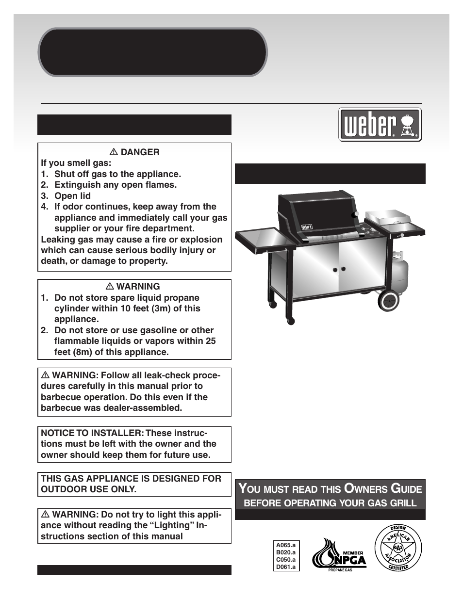 weber 41081 User Manual | 34 pages