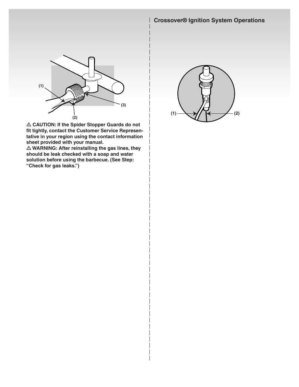 Crossover® ignition system operations | weber 41081 User Manual | Page 30 / 34