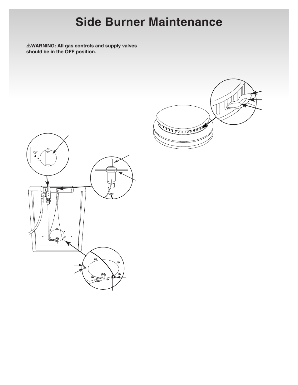 Side burner maintenance | weber 41081 User Manual | Page 33 / 34