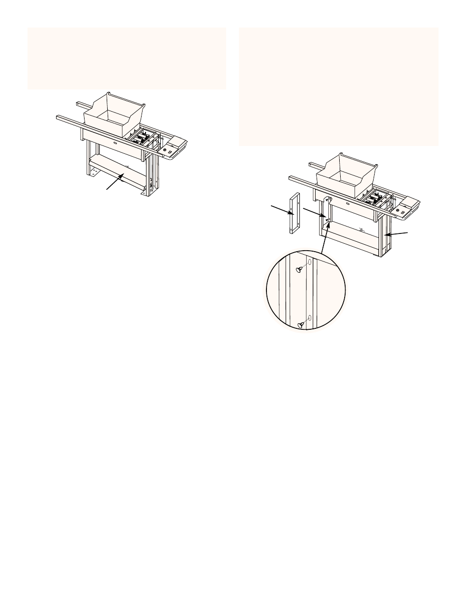 Add base panel, Install side panels | weber 3500 User Manual | Page 23 / 40