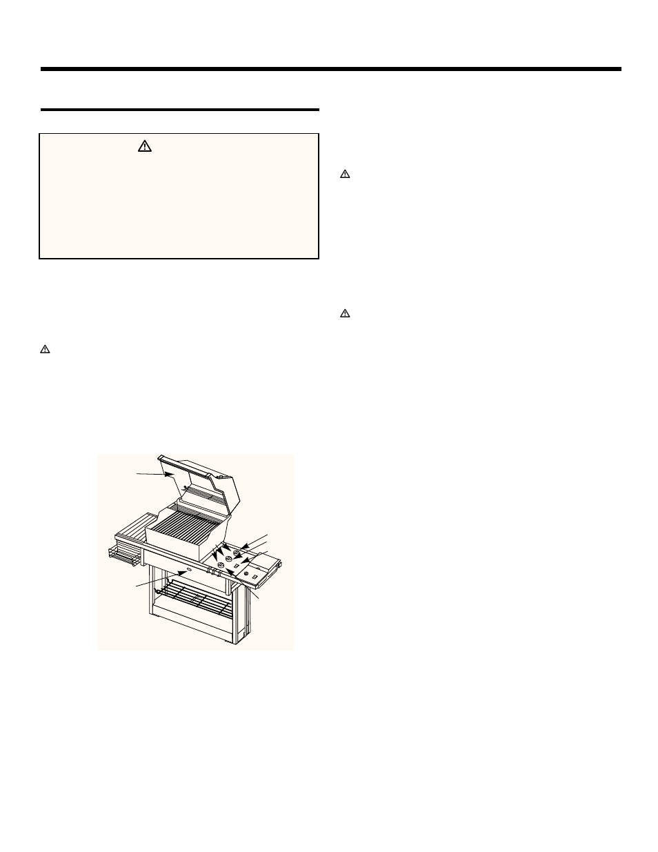 Operating instructions, Lighting, Crossover ignition system | To extinguish, Ƽdanger | weber 3500 User Manual | Page 28 / 40