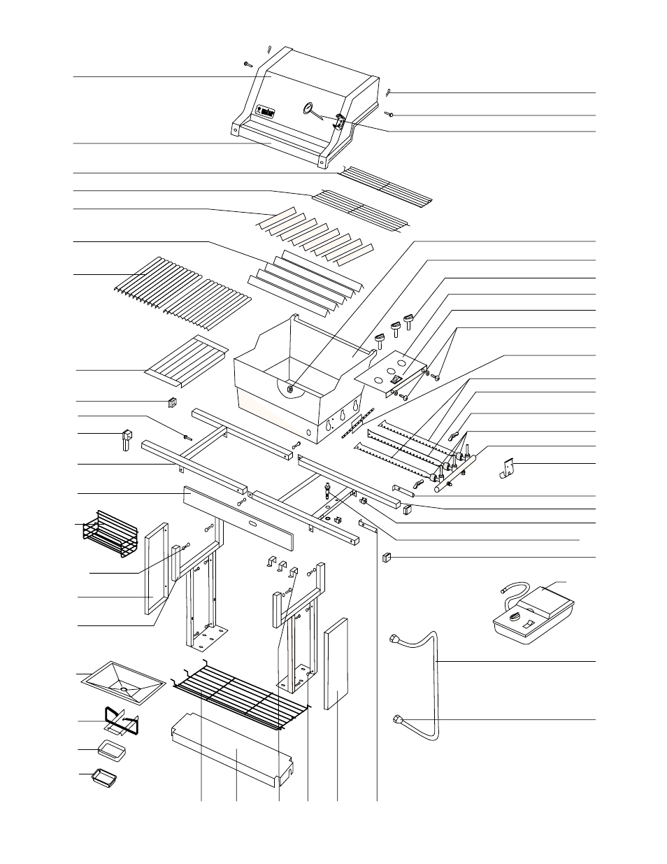 Parts list | weber 3500 User Manual | Page 38 / 40