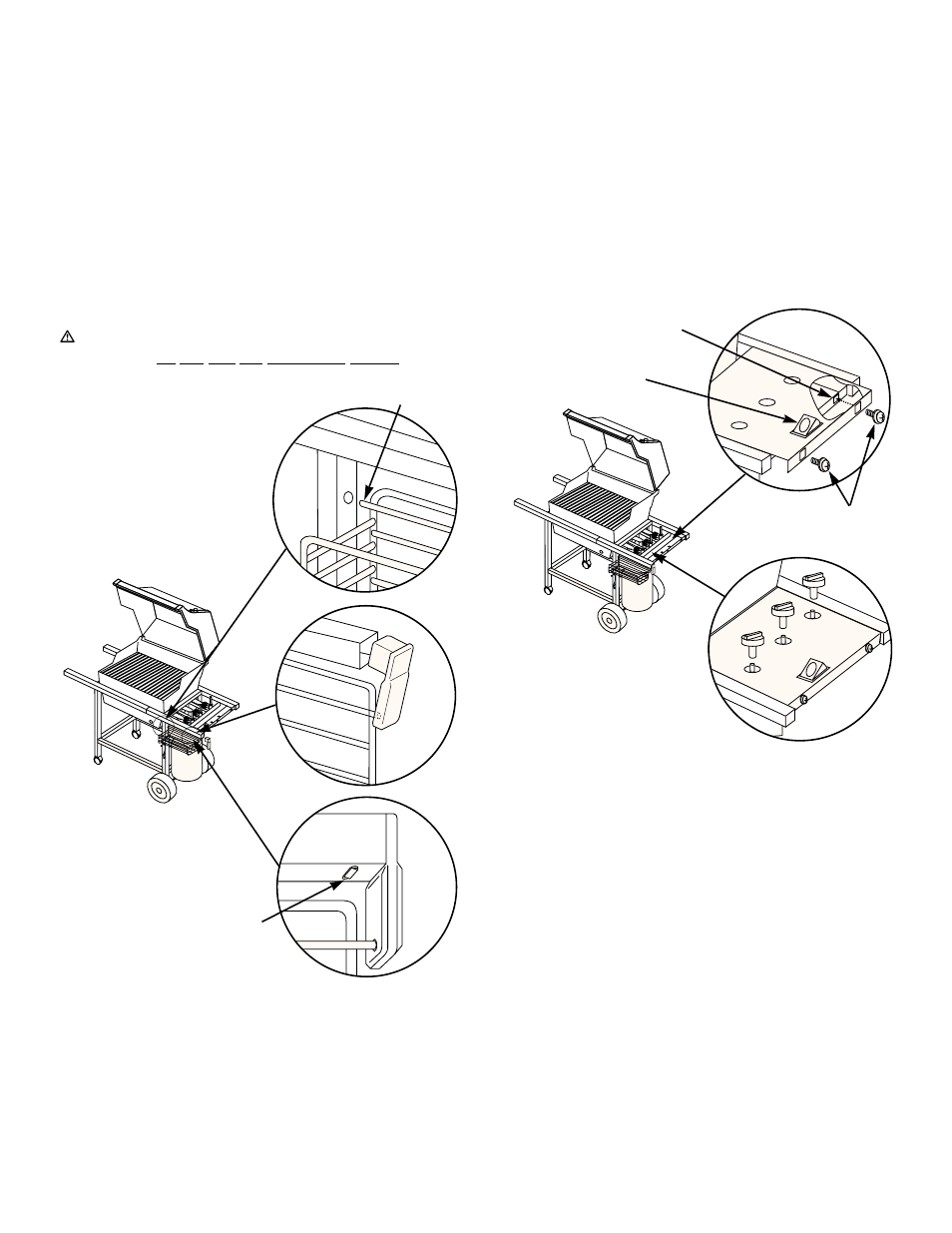 Install the condiment basket, Add control panel and burner control knobs | weber LP Gas Barbecue User Manual | Page 20 / 36