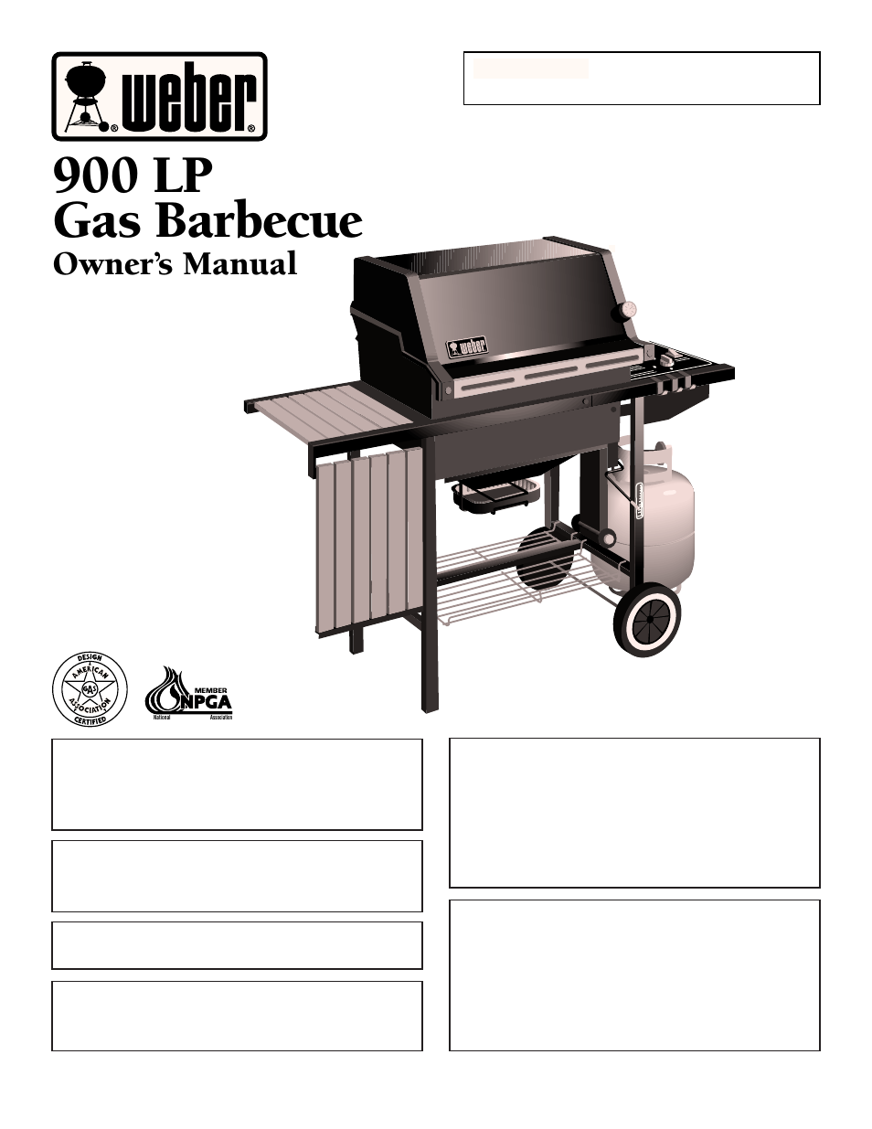 weber 900 LP User Manual | 36 pages