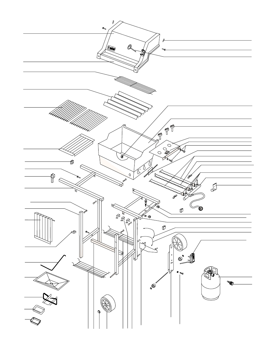 Parts list | weber 900 LP User Manual | Page 34 / 36