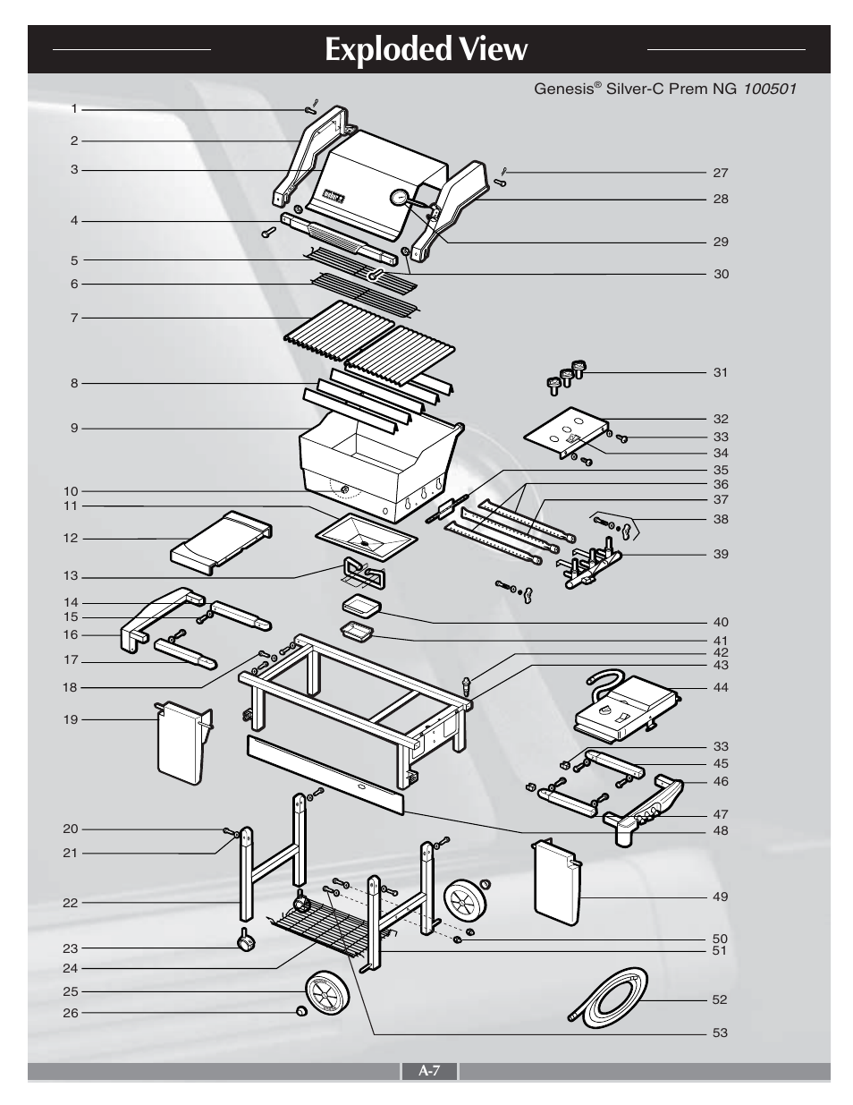 Exploded view | weber 55268 User Manual | Page 7 / 30