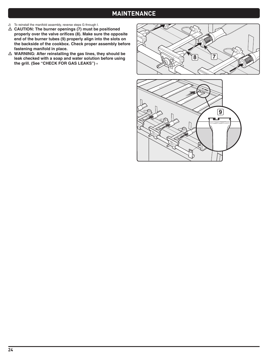 Maintenance | weber Summit 56221 User Manual | Page 24 / 80