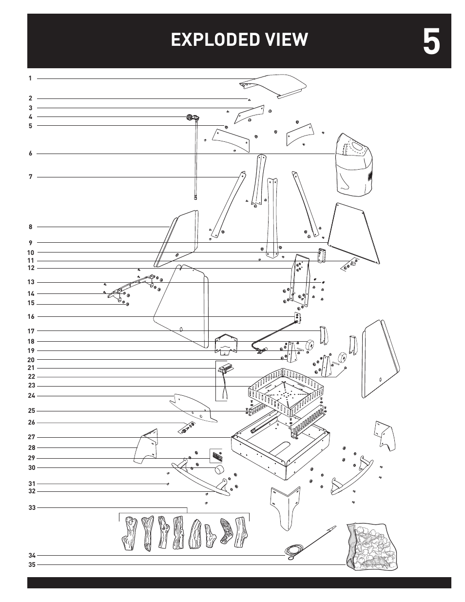 Exploded view | weber 43028 User Manual | Page 5 / 20