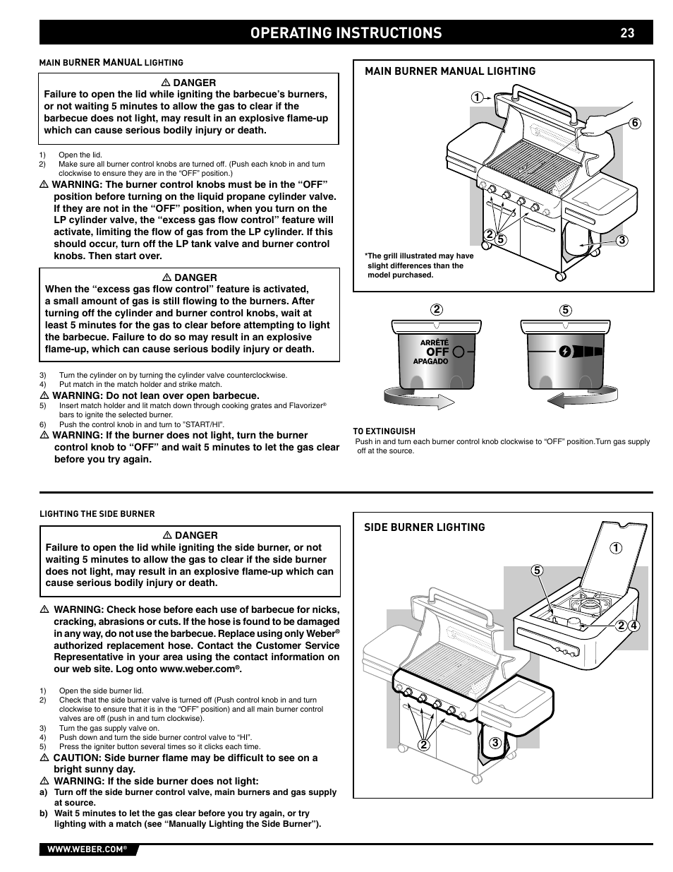 Operating instructions | weber 89559 User Manual | Page 23 / 84