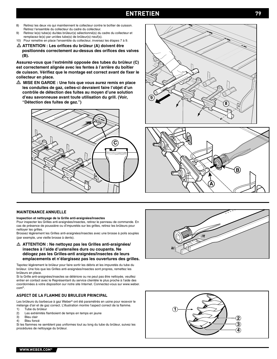 Entretien | weber 89559 User Manual | Page 79 / 84