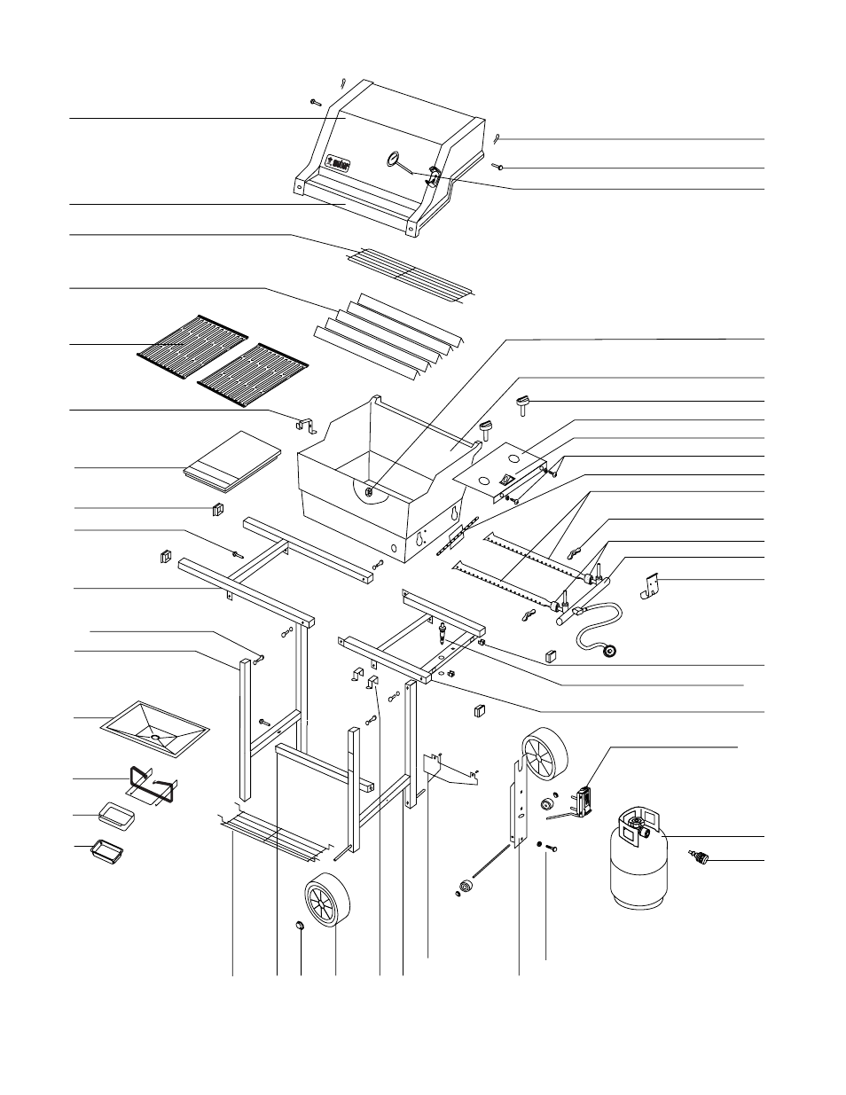 Parts list | weber Spirit 98567 User Manual | Page 32 / 36