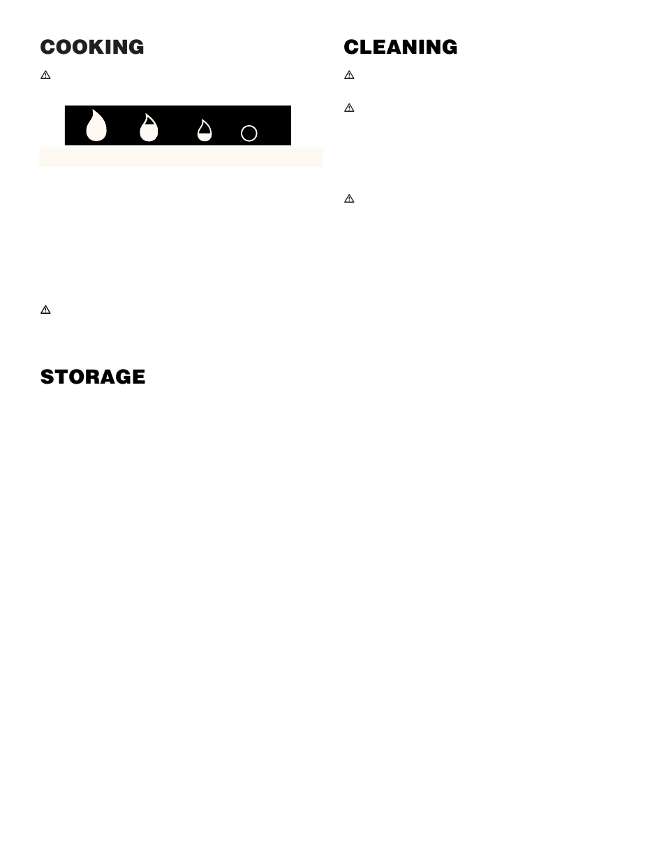 Cooking, Storage, Cleaning | weber Summit 92774 User Manual | Page 10 / 20