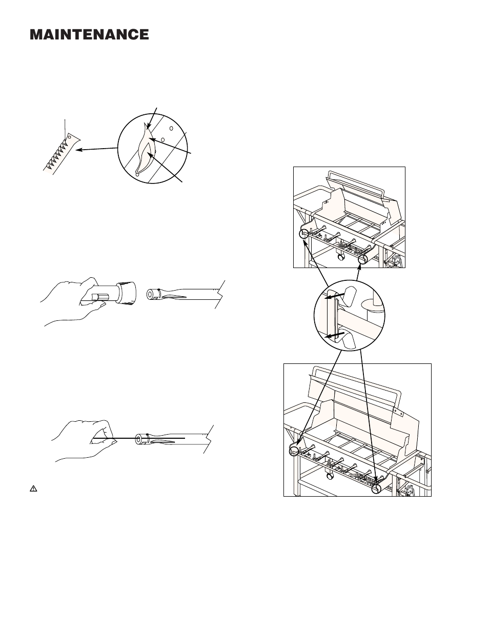 Main burner flame pattern, Main burner cleaning procedure, Replacing main burners | Maintenance | weber Summit 92774 User Manual | Page 13 / 20