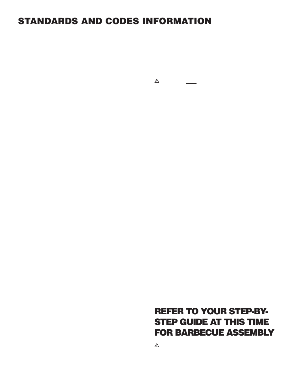 Standards and codes information, For installation in canada, Storage | Operating area, Natural gas supply testing | weber Summit 92774 User Manual | Page 5 / 20