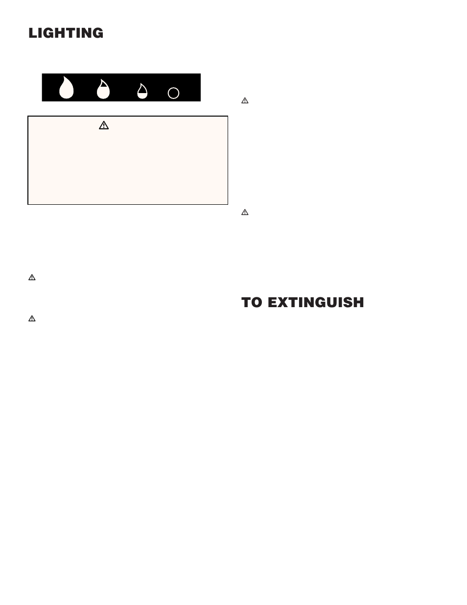 Lighting, Crossover ignition system, To extinguish | Ƽdanger | weber Summit 92774 User Manual | Page 6 / 20