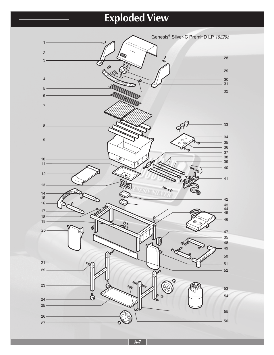 Exploded view | weber 55767 User Manual | Page 7 / 31