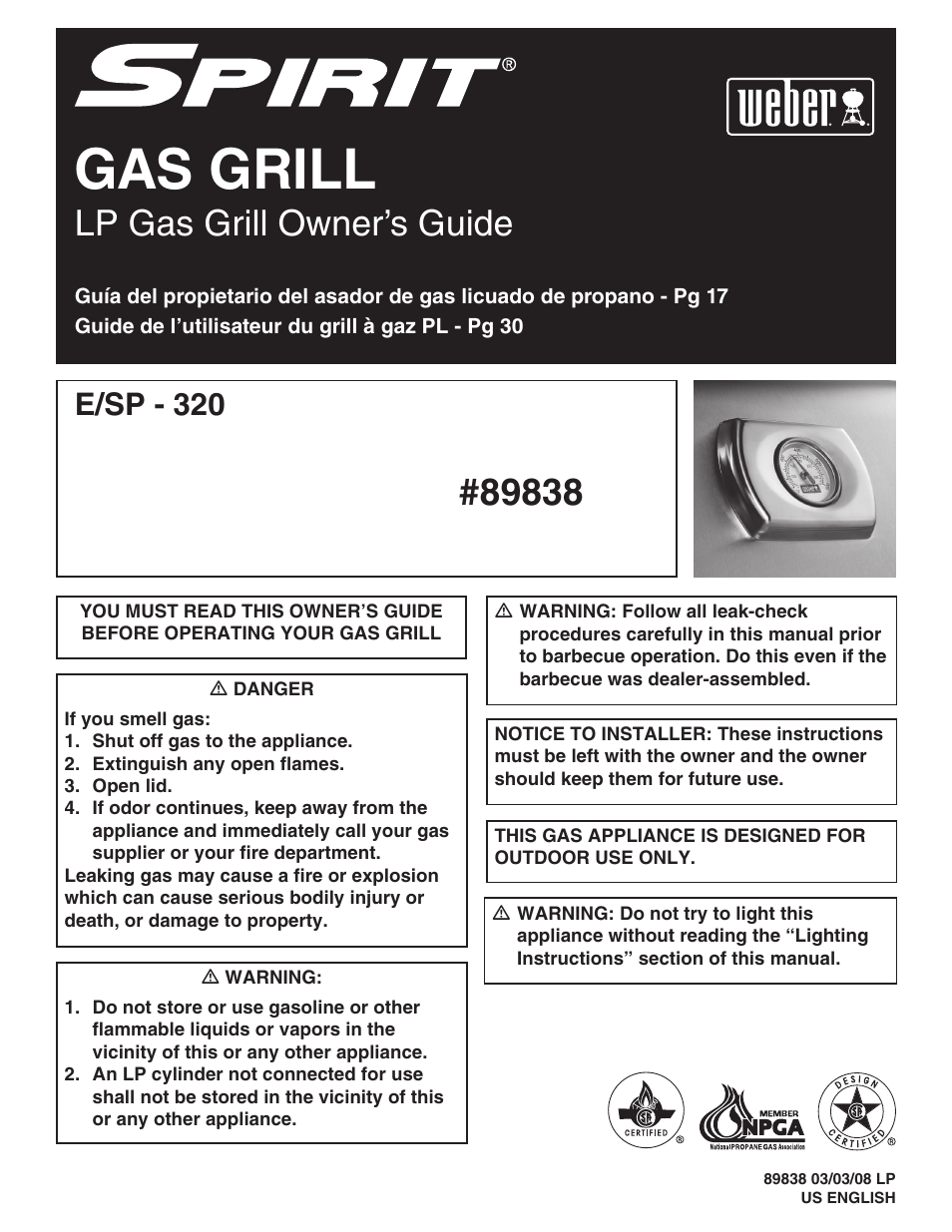 weber 89838 User Manual | 48 pages