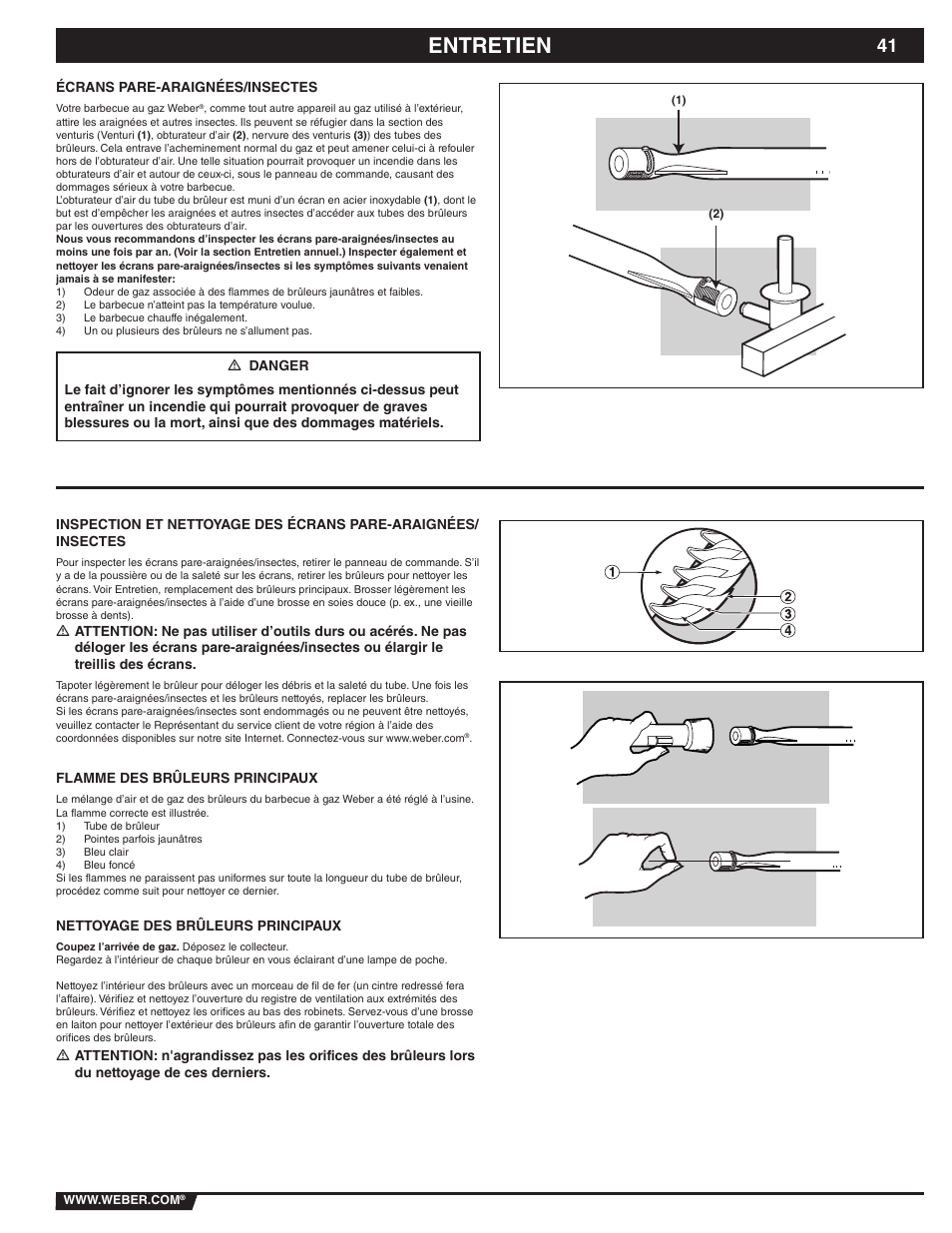 Entretien | weber 89838 User Manual | Page 41 / 48