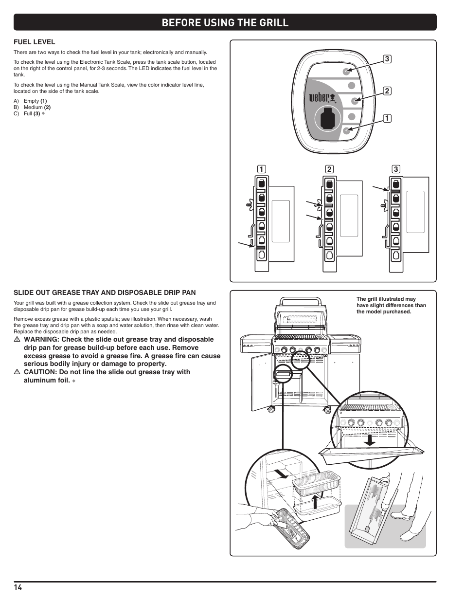 Before using the grill | weber Summit 56219 User Manual | Page 14 / 84
