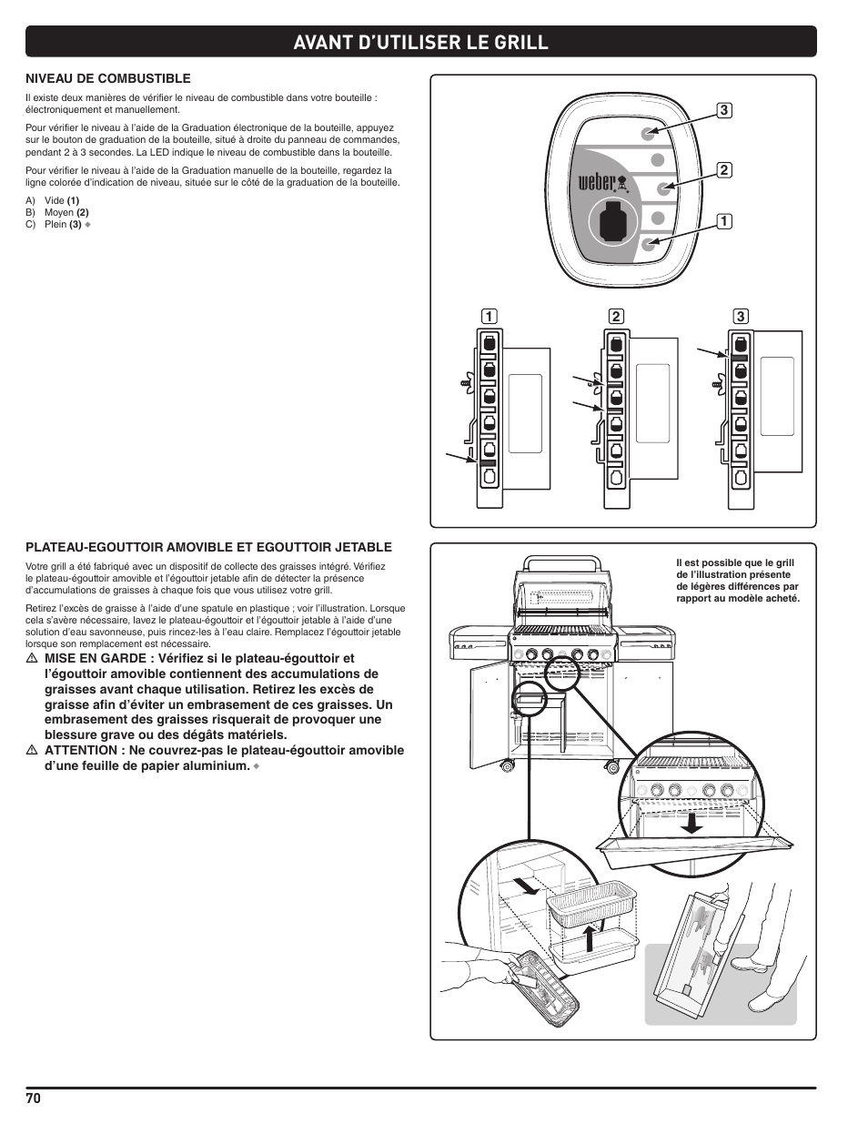 Avant d’utiliser le grill | weber Summit 56219 User Manual | Page 70 / 84
