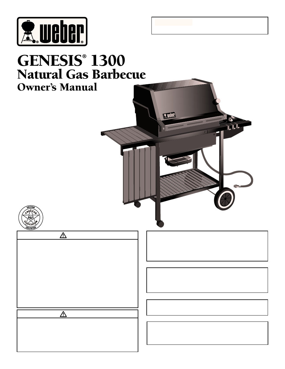 weber GENESIS 1300 User Manual | 32 pages