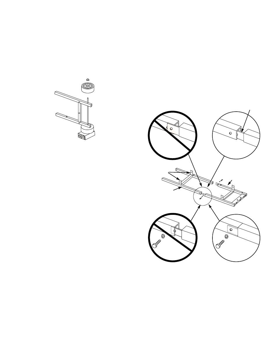 Assemble wheels, Assemble frame, Step 2 assemble wheels | Step 3 assemble frame | weber GENESIS 1300 User Manual | Page 10 / 32