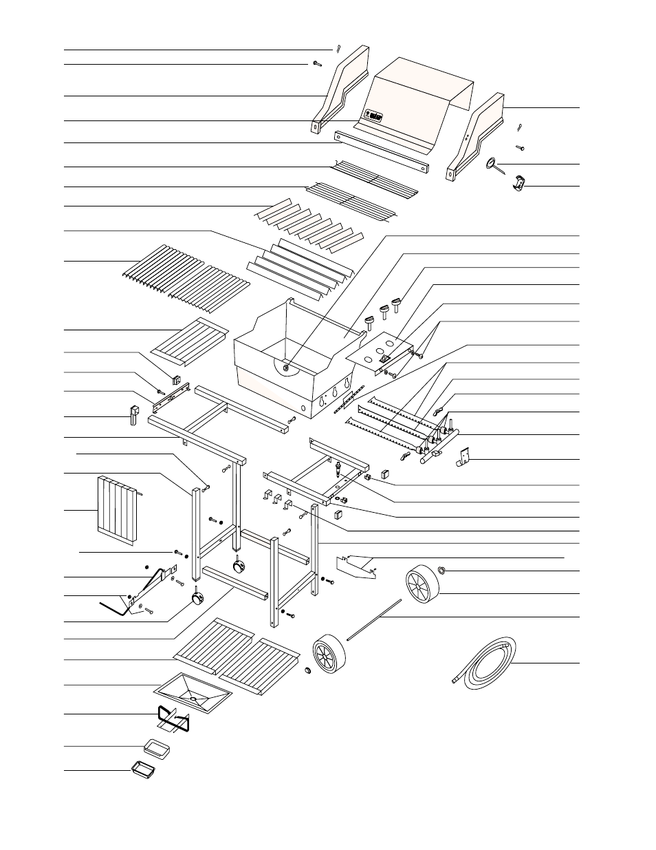 Parts list | weber GENESIS 1300 User Manual | Page 30 / 32