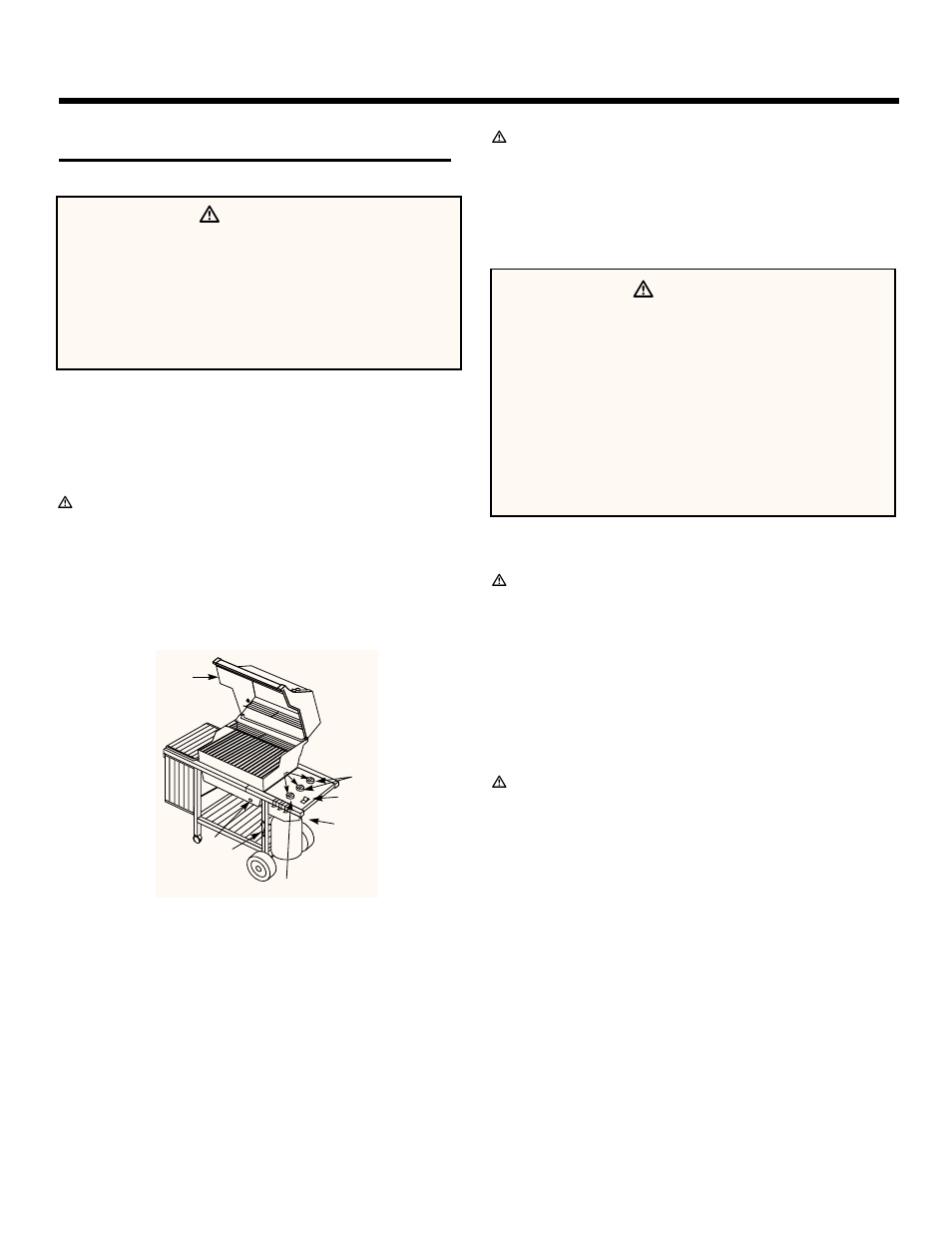 Operating instructions, Lighting, Crossover ignition system | To extinguish, Ƽdanger | weber 1300 User Manual | Page 23 / 36