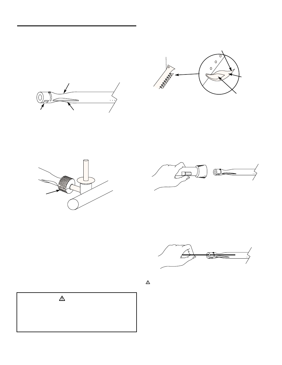 General maintenance, Weber spider stopper guards, Main burner flame pattern | Main burner cleaning procedure, Replacing main burners, Ƽdanger | weber 1300 User Manual | Page 30 / 36