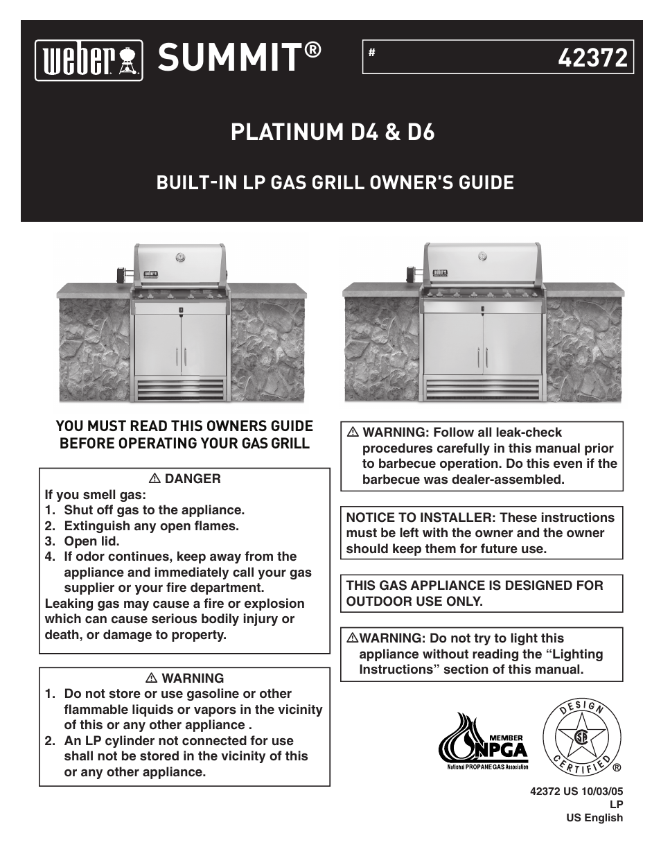 weber 42372 User Manual | 32 pages