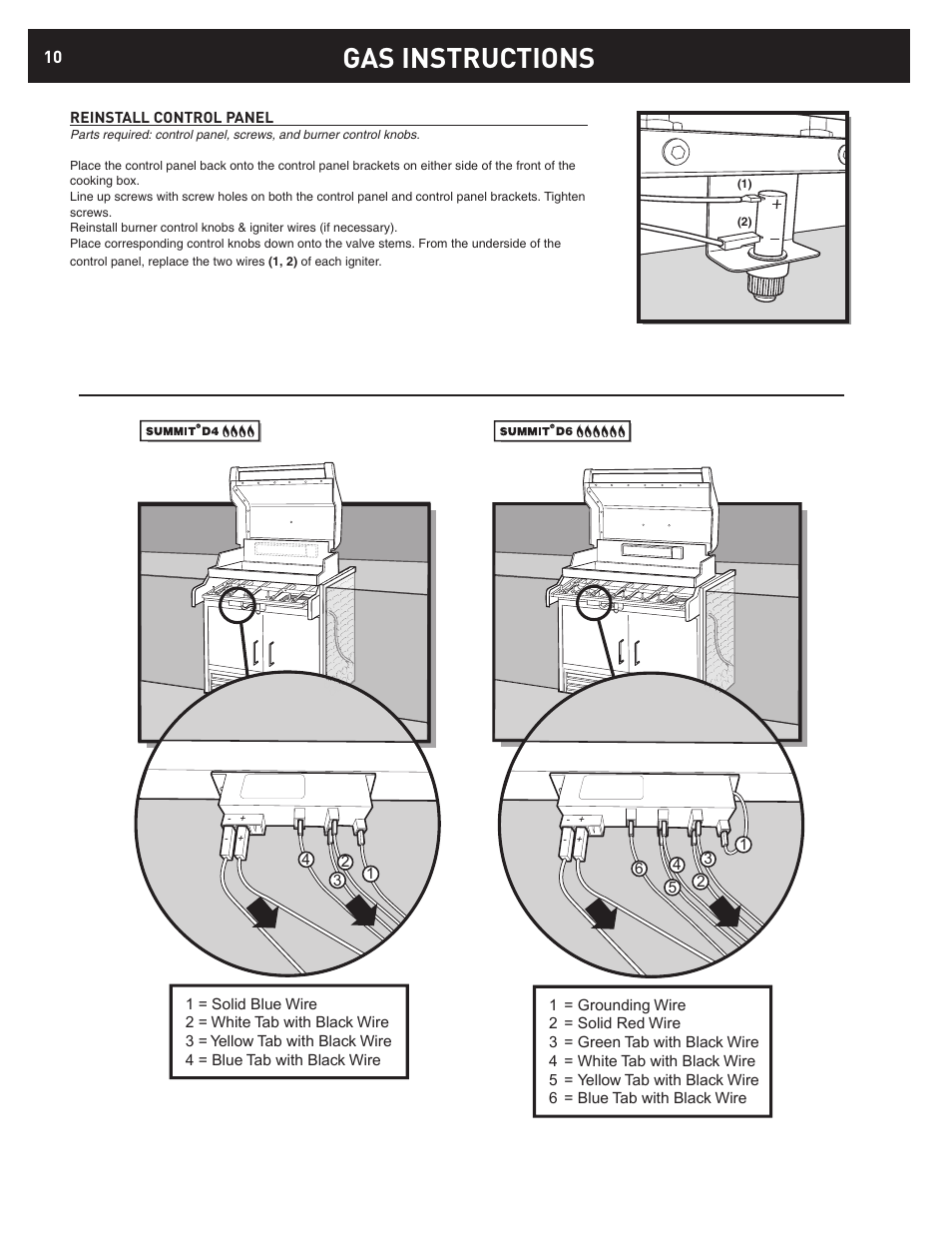 Gas instructions | weber 42372 User Manual | Page 10 / 32