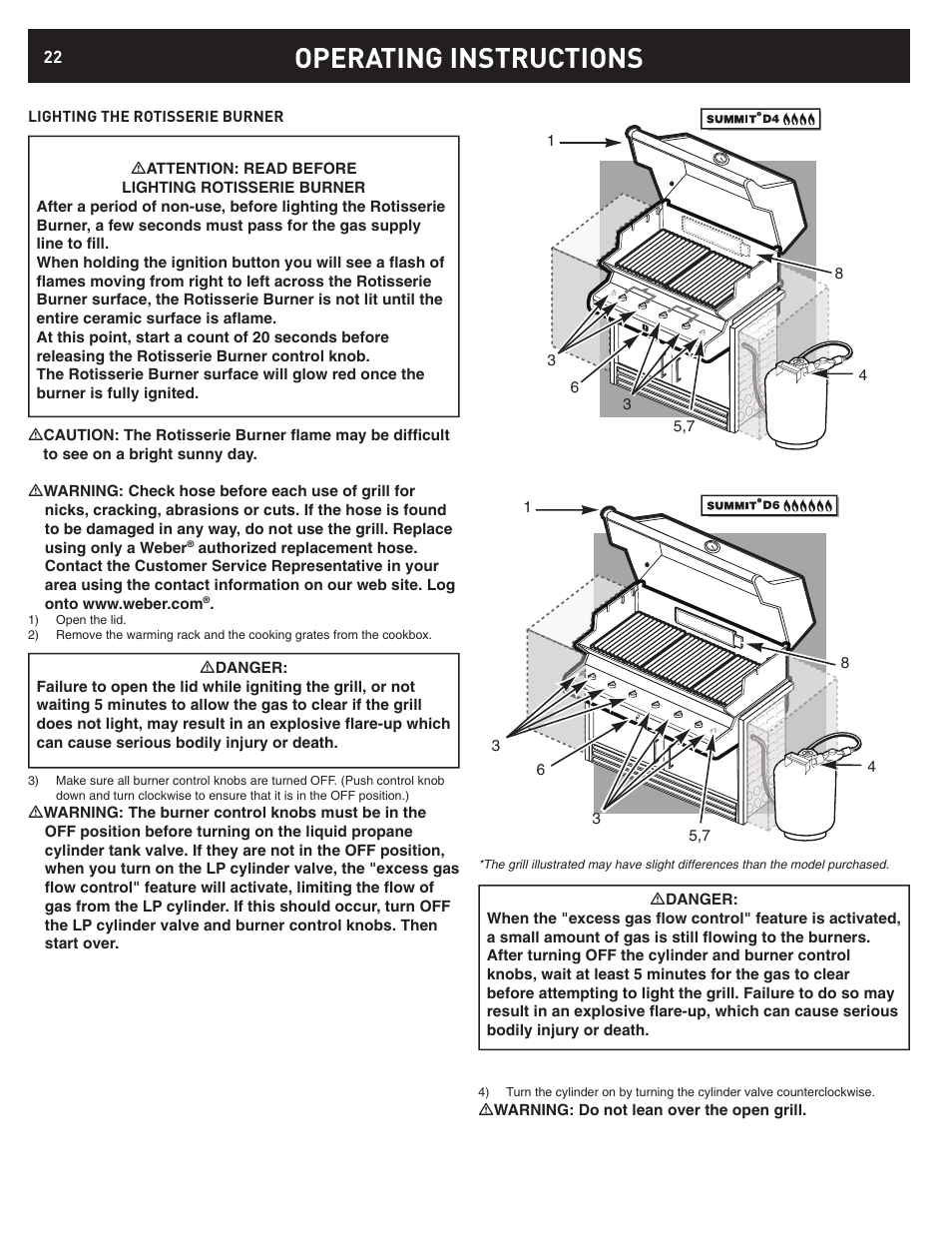 Operating instructions | weber 42372 User Manual | Page 22 / 32