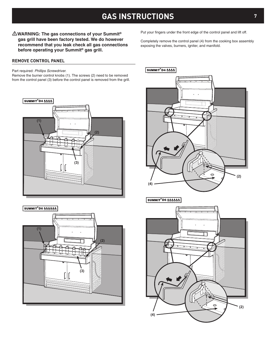 Gas instructions | weber 42372 User Manual | Page 7 / 32