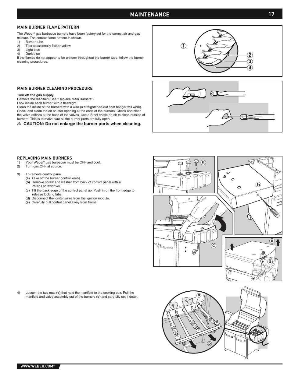 17 maintenance | weber E/S-310/320 User Manual | Page 17 / 48