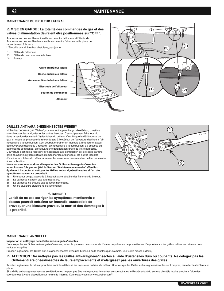 Maintenance | weber E/S-310/320 User Manual | Page 42 / 48