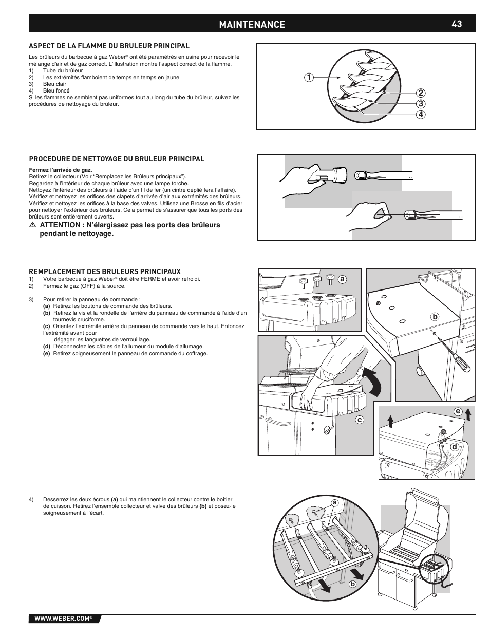 43 maintenance | weber E/S-310/320 User Manual | Page 43 / 48