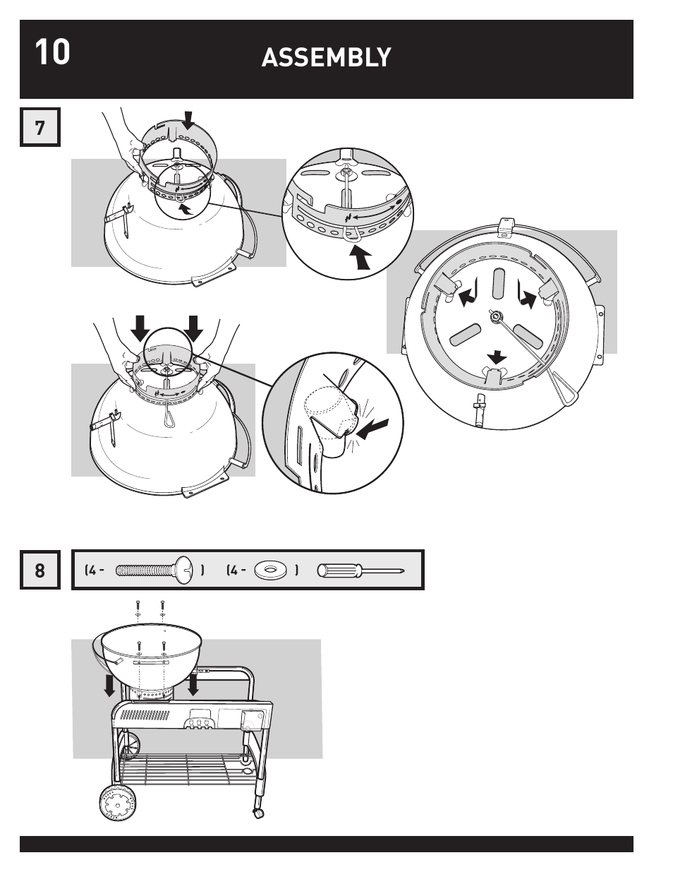 Assembly | weber Performer 78763 User Manual | Page 10 / 24