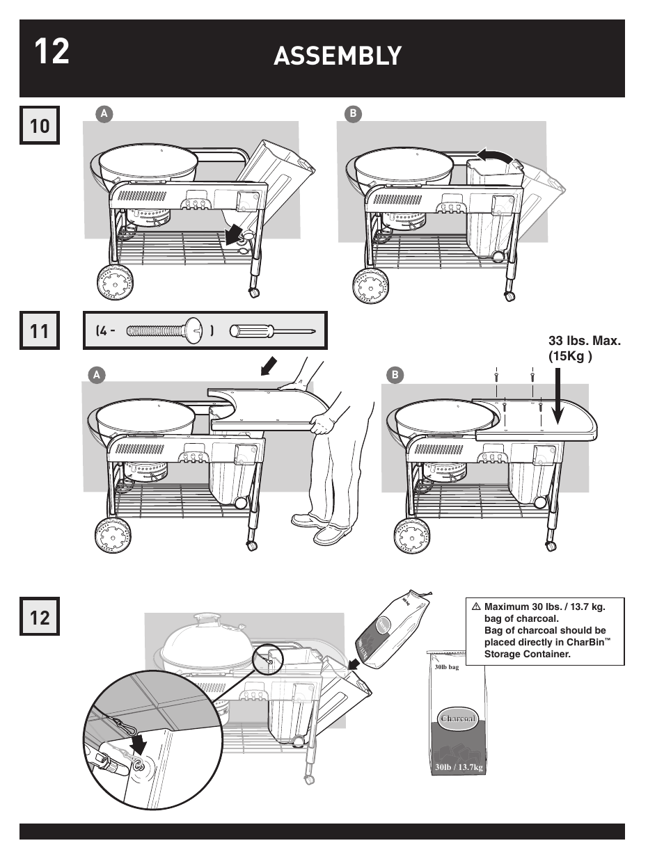 Assembly | weber Performer 78763 User Manual | Page 12 / 24
