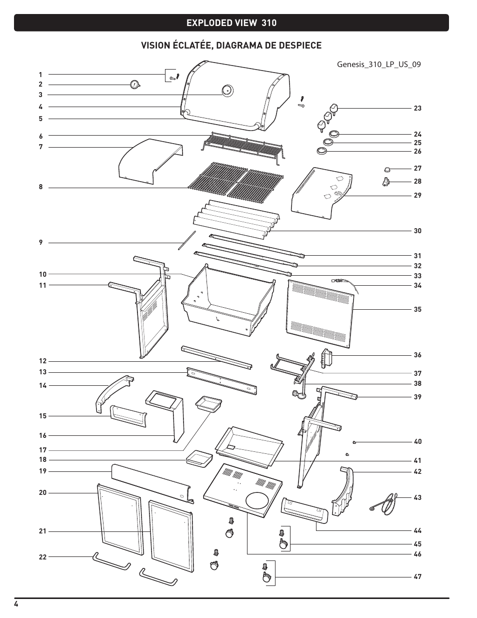 weber Genesis 310 User Manual | Page 4 / 56