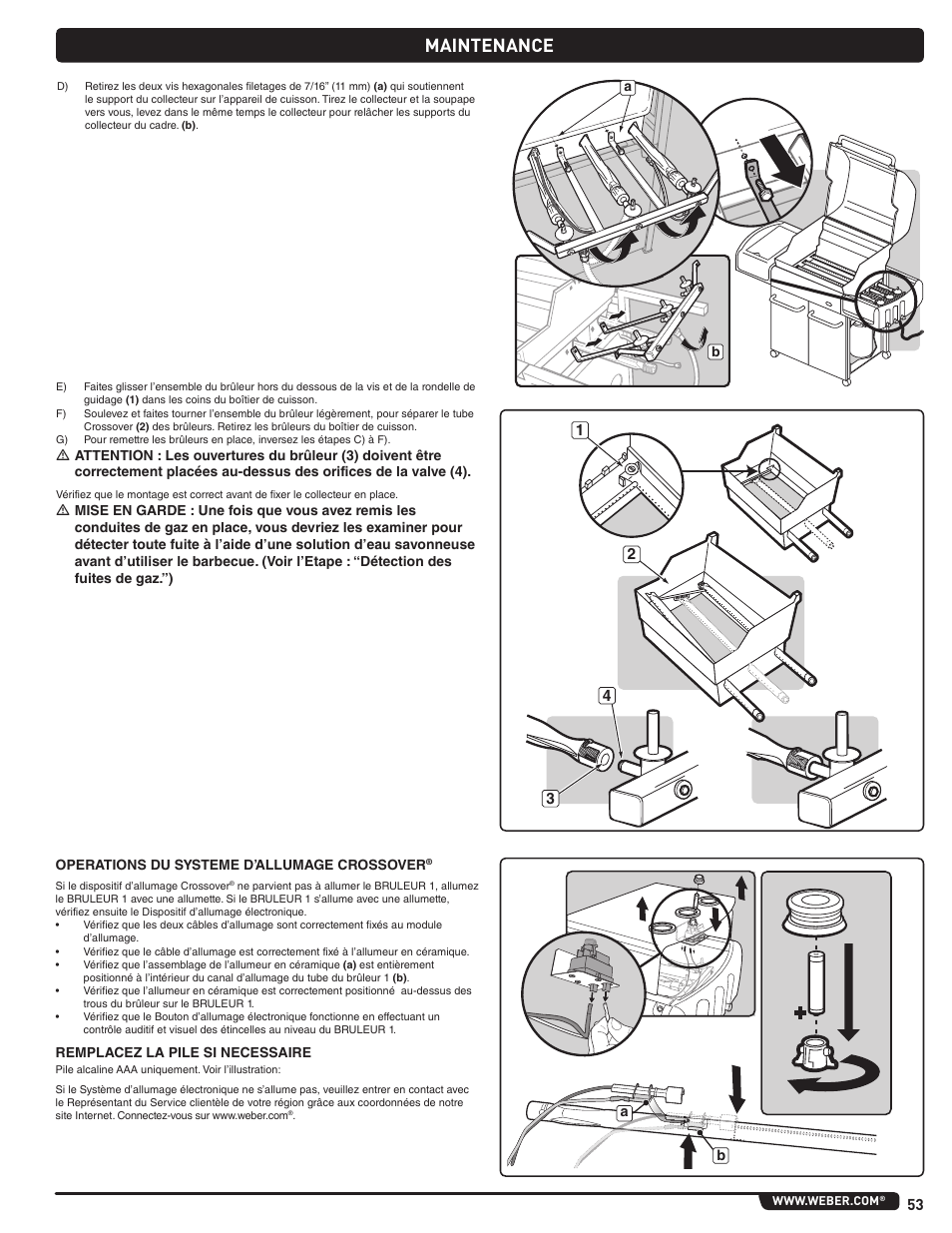 Maintenance | weber Genesis 310 User Manual | Page 53 / 56