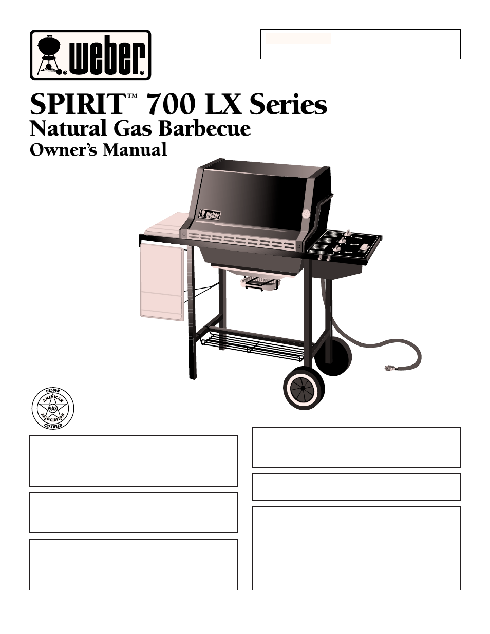 weber SPIRIT 700 LX User Manual | 32 pages