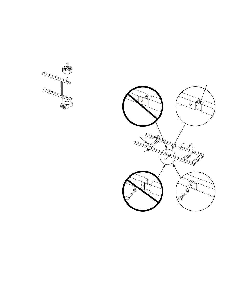 Assemble wheel frame, Assemble top frame, Step 2 assemble wheel frame | Step 3 assemble top frame | weber SPIRIT 700 LX User Manual | Page 10 / 32