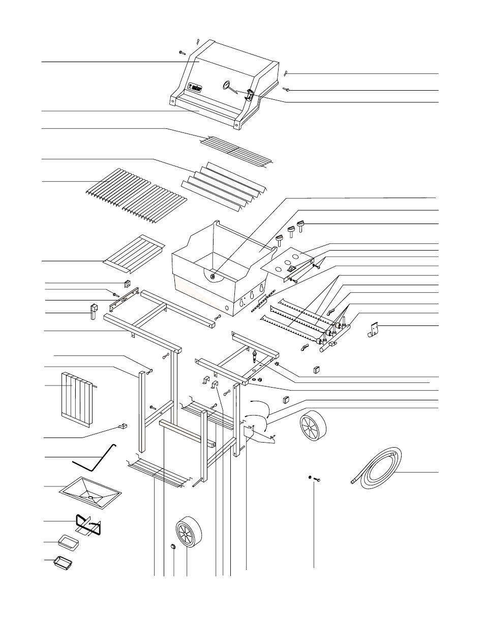 Parts list | weber SPIRIT 700 LX User Manual | Page 30 / 32