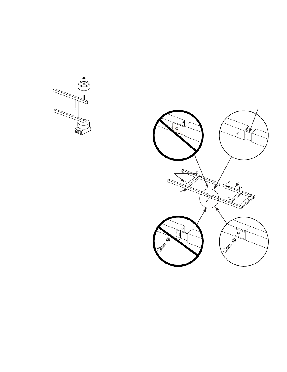 Assemble wheel frame, Assemble top frame, Step 2 assemble wheel frame | Step 3 assemble top frame | weber 700 Series User Manual | Page 10 / 32