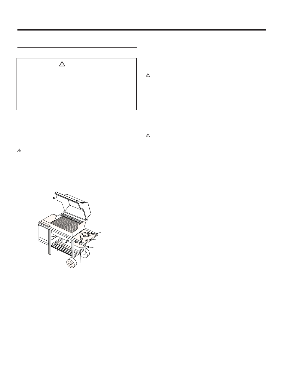 Operating instructions, Lighting, Crossover ignition system | To extinguish, Ƽdanger | weber 700 Series User Manual | Page 21 / 32