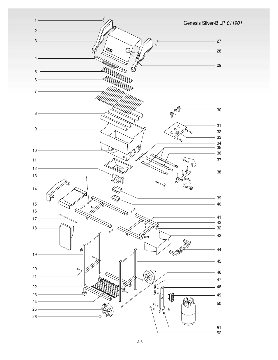 Exploded view | weber 55008 User Manual | Page 6 / 40