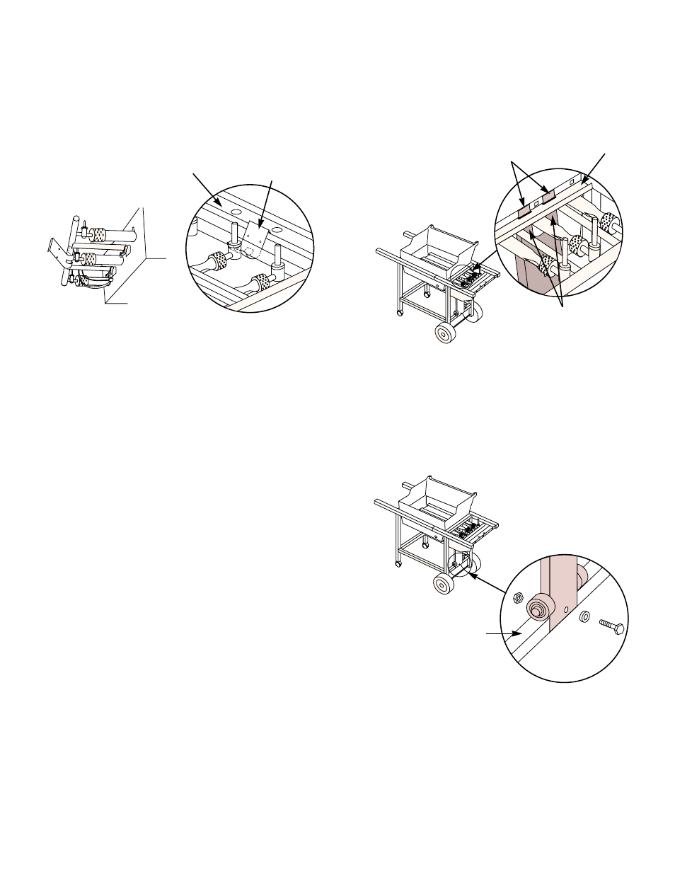 Install manifold bracket, Install tank panel assembly | weber 1000 LX Series User Manual | Page 14 / 36