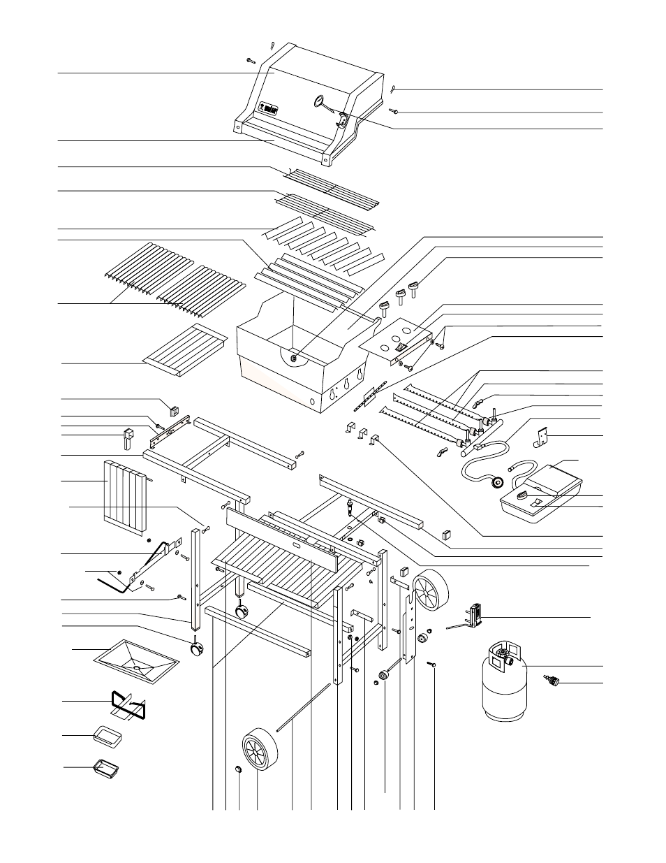 Parts list | weber 98642 User Manual | Page 38 / 40